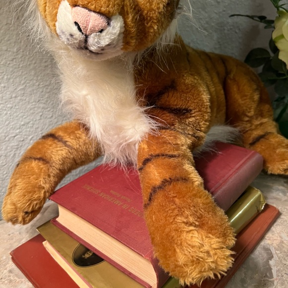 Animal Tiger Cub Plush 18"  Long Laying Down Realistic Stuffed - Picture 7 of 12